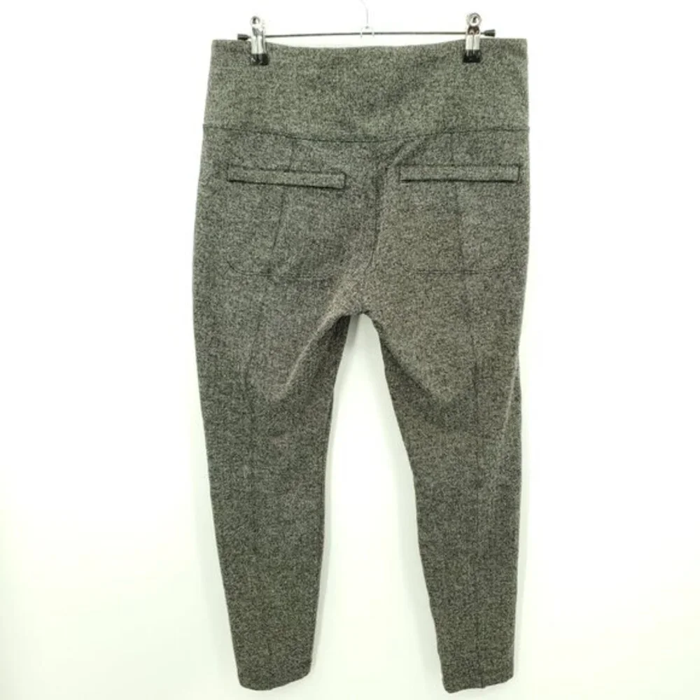 Athleta Delancey Herringbone Tight M Black/Abalone Gray
